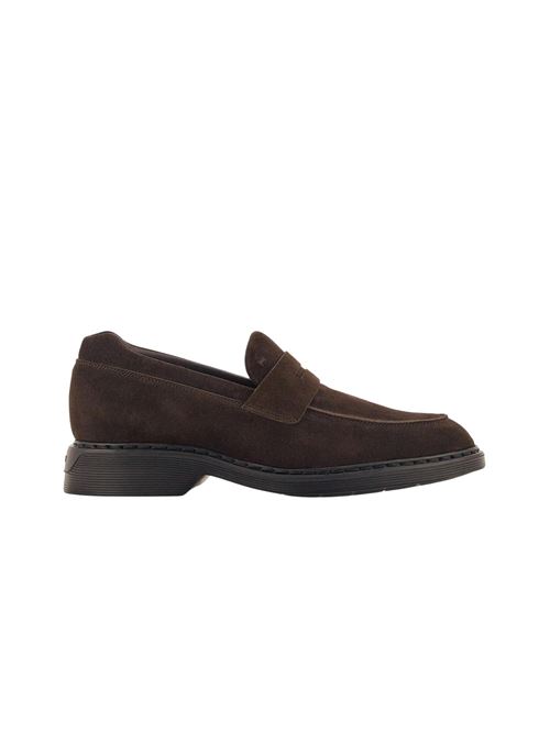 Mocassino Uomo marrone con liguetta imbottita HOGAN | HXM5760DU50HG0S807